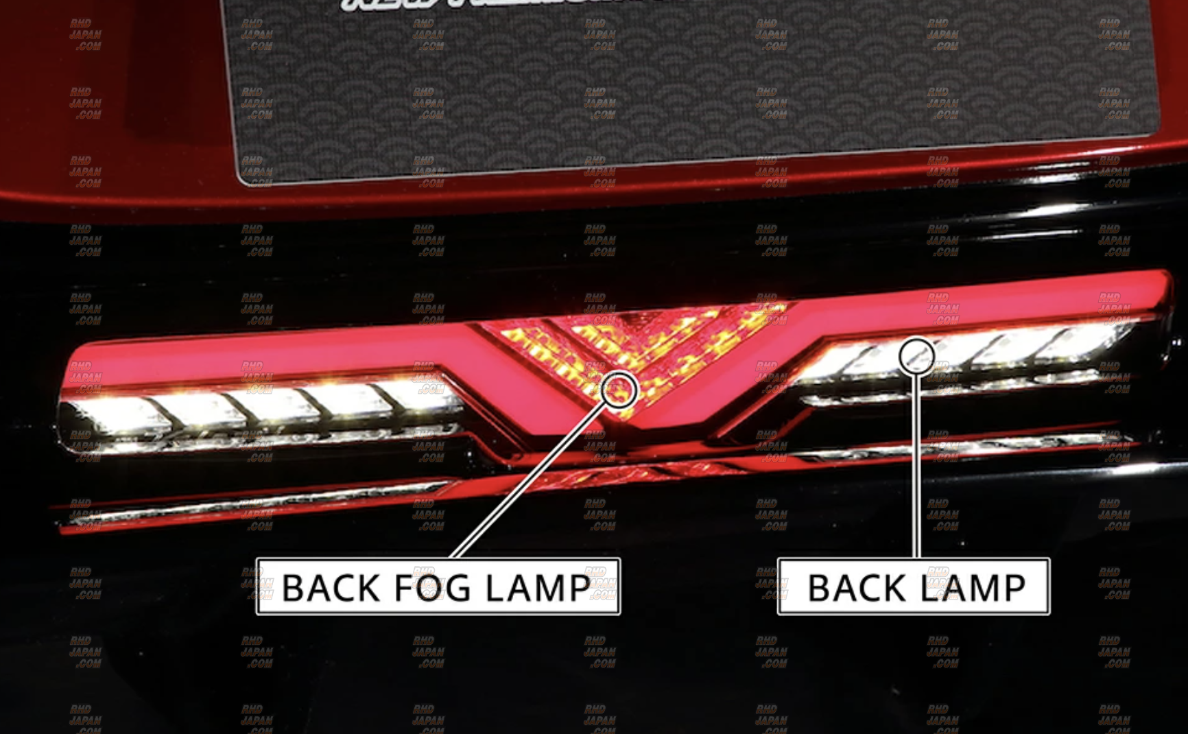 Valenti Jewel LED Back Fog Lamp Revo Red Lens / Gloss Black - BRZ